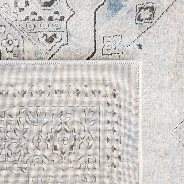 Alhambra 600 Alhambra 629 Traditional Power Loomed 60% Polypropylene, 40% Shrink Poly Rug Grey / Blue