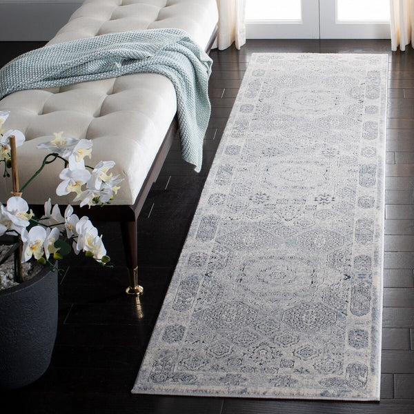 Alhambra 600 Alhambra 629 Traditional Power Loomed 60% Polypropylene, 40% Shrink Poly Rug Ivory / Grey