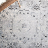 Alhambra 600 Alhambra 629 Traditional Power Loomed 60% Polypropylene, 40% Shrink Poly Rug Ivory / Grey