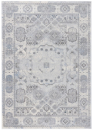Alhambra 600 Alhambra 629 Traditional Power Loomed 60% Polypropylene, 40% Shrink Poly Rug Ivory / Grey