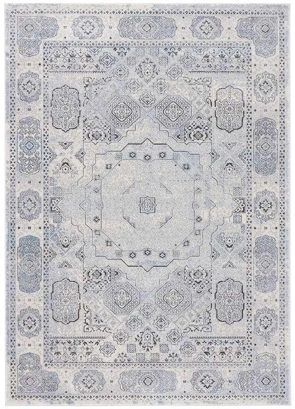 Alhambra 600 Alhambra 629 Traditional Power Loomed 60% Polypropylene, 40% Shrink Poly Rug Ivory / Grey
