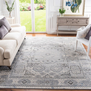 Alhambra 600 Alhambra 629 Traditional Power Loomed 60% Polypropylene, 40% Shrink Poly Rug Ivory / Grey