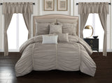 Avila Taupe Queen 20pc Comforter Set