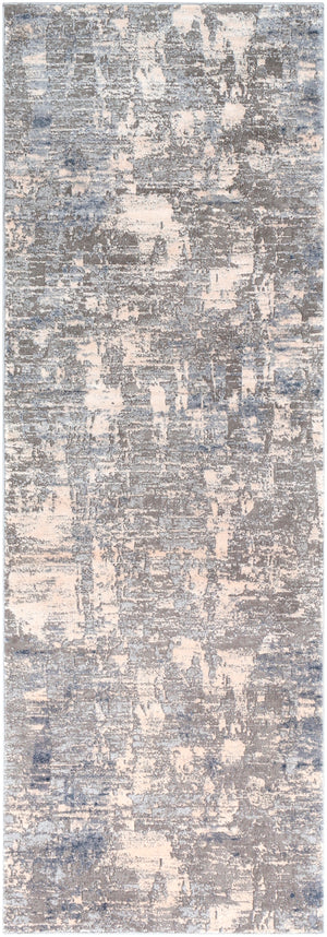 Alpine ALP-2301 Modern Polypropylene, Polyester Rug ALP2301-2773 Medium Gray, Charcoal, Ivory, Light Gray 60% Polypropylene, 40% Polyester 2'7" x 7'3"