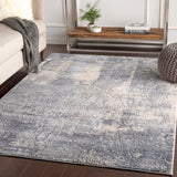 Alpine ALP-2306 Modern Polypropylene, Polyester Rug ALP2306-93123 Medium Gray, Charcoal, Light Gray, Ivory 60% Polypropylene, 40% Polyester 9' x 12'4"