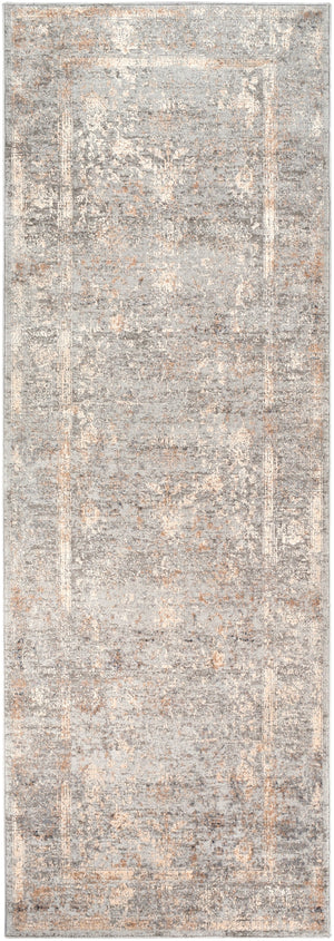 Alpine ALP-2307 Traditional Polypropylene, Polyester Rug ALP2307-2773 Light Gray, Ivory, Camel, Medium Gray, Charcoal 60% Polypropylene, 40% Polyester 2'7" x 7'3"