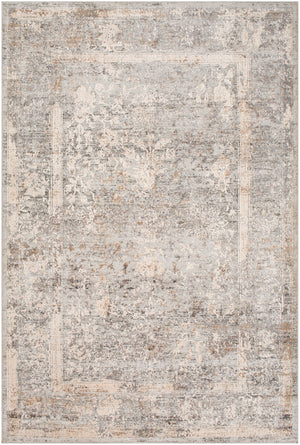 Alpine ALP-2307 Traditional Polypropylene, Polyester Rug ALP2307-93123 Light Gray, Ivory, Camel, Medium Gray, Charcoal 60% Polypropylene, 40% Polyester 9' x 12'4"