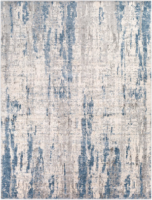 Alpine ALP-2309 Modern Polypropylene, Polyester Rug ALP2309-710103 Denim, Charcoal, Medium Gray, White 60% Polypropylene, 40% Polyester 7'10" x 10'2"