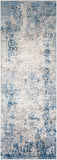 Alpine ALP-2310 Modern Polypropylene, Polyester Rug ALP2310-2773 Denim, Medium Gray, Charcoal, White 60% Polypropylene, 40% Polyester 2'7" x 7'3"