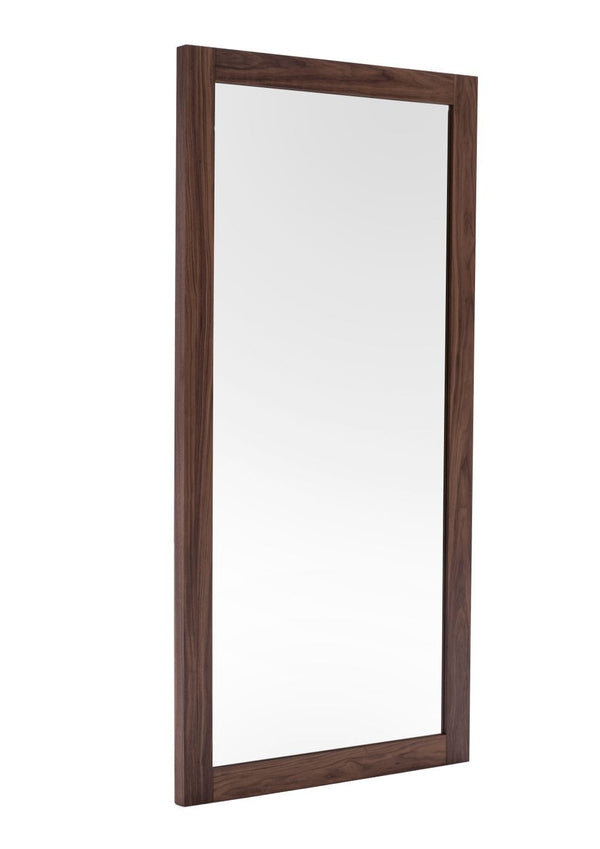 VIG Furniture Modrest Amberlie - Modern Walnut Floor Mirror VGMABR-96-WAL-MIR