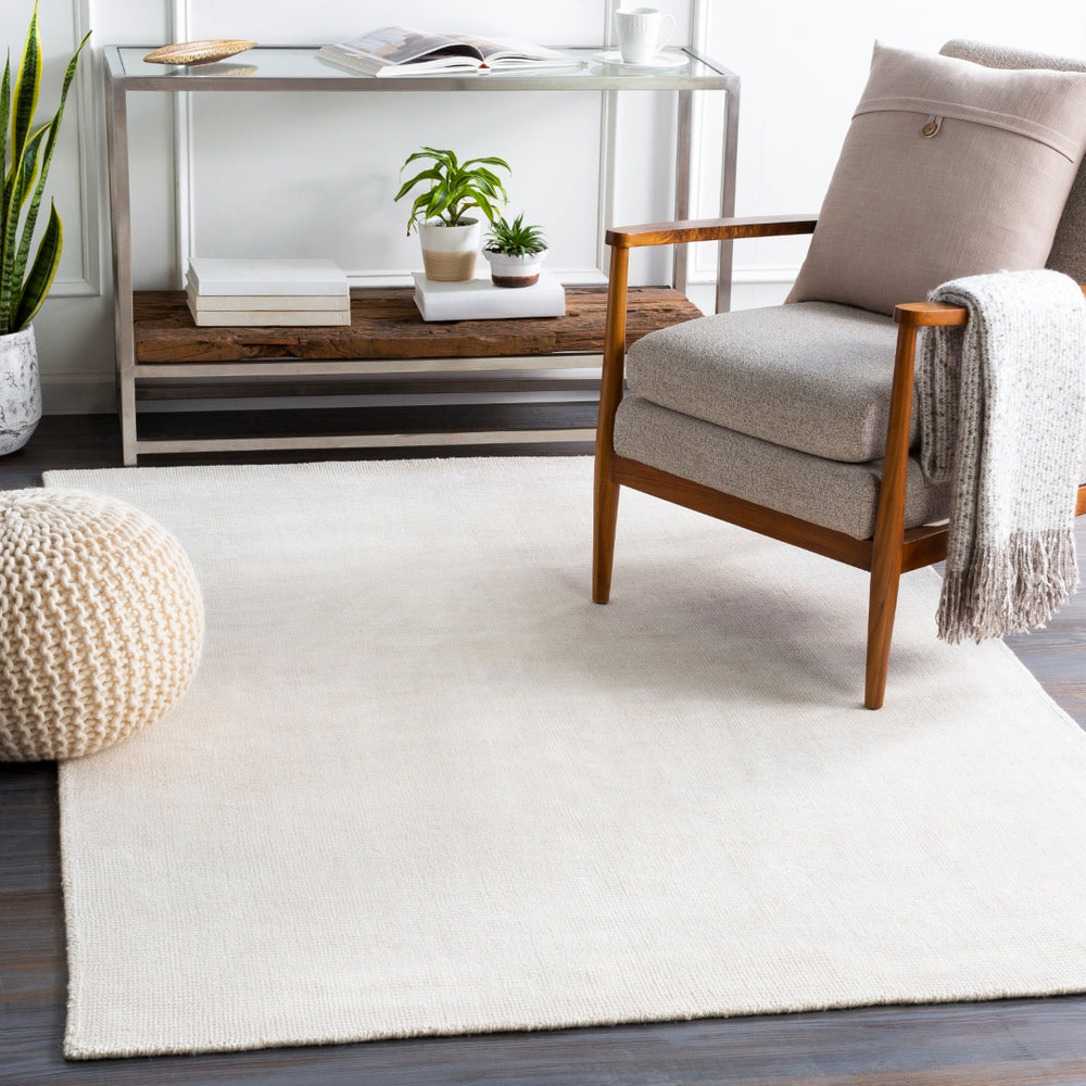 Amalfi AMF-2303 Modern Viscose, Wool Rug AMF2303-913 Cream 75% Viscose, 25% Wool 9' x 13'