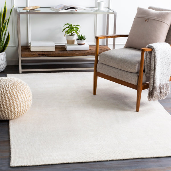 Amalfi AMF-2303 Modern Viscose, Wool Rug AMF2303-913 Cream 75% Viscose, 25% Wool 9' x 13'