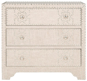 Safavieh Gordy Chest 3 Drawer Grey Wood NC Coating Fir MDF AMH1504A 683726363392