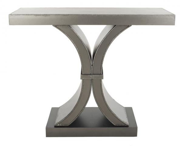 Safavieh Dryden Console Distressed Black Wood NC Coating Fir MDF AMH1509A 683726367888