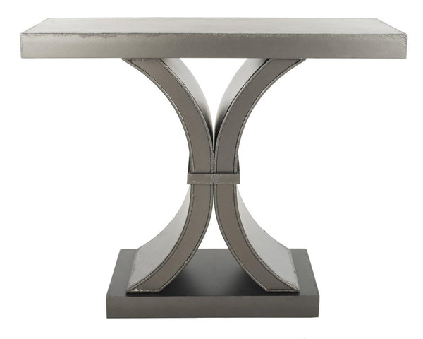 Safavieh Dryden Console Distressed Black Wood NC Coating Fir MDF AMH1509A 683726367888