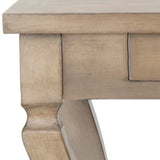 Safavieh Colman Side Table One Drawer Storage Saddle Brown Wood NC Coating Fir MDF AMH1510C 683726367956