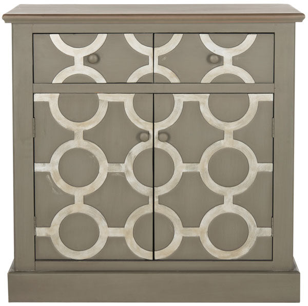 Safavieh Petula Chest Grey Wood NC Coating Fir MDF AMH1524A 683726369714