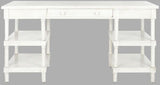 Dixon Desk White Wash Wood NC Coating Fir MDF