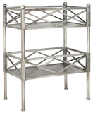 Safavieh Jamese Storage Shelves Silver Wood NC Coating MDF Iron AMH1531B 683726370208