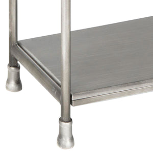 Safavieh Jacinda Etegere Tall Dark Silver Wood NC Coating MDF Iron AMH1534A 683726370246