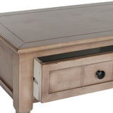 Safavieh Samantha Console Vintage Grey Wood Water Based Paint Pine Aluminum Alloy AMH5710A 683726471356