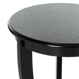 Safavieh Mary Side Table Distressed Black Wood Water Based Paint Pine AMH5711B 683726471400