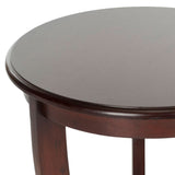 Safavieh Mary Side Table Dark Cherry Wood Water Based Paint Pine AMH5711D 683726471424