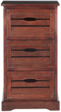 Safavieh Samara Cabinet Cherry Wood Water Based Paint Pine AMH5713D 683726403807