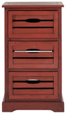 Safavieh Samara Cabinet Red Wood Water Based Paint Pine AMH5713E 683726307655