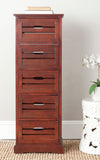 Safavieh Sarina Cabinet Cherry Wood Water Based Paint Pine AMH5714D 683726403838