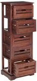 Safavieh Sarina Cabinet Cherry Wood Water Based Paint Pine AMH5714D 683726403838