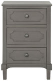 Rosaleen Side Chest Three Drawer Wood Water Based Paint Pine MDF Veneer Aluminum Alloy AMH5723