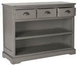 Safavieh Prudence Unit Bookshelf Storage Grey Wood Water Based Paint Pine MDF Veneer Aluminum Alloy AMH5727A 683726135432