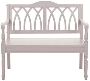 Safavieh Benjamin Bench Quartz Grey Wood NC Coating Pine AMH6500C 683726751991