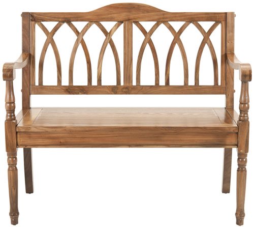 Safavieh Benjamin Bench Oak Wood NC Coating Elm AMH6500E 683726752080