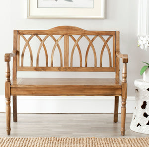 Safavieh Benjamin Bench Oak Wood NC Coating Elm AMH6500E 683726752080