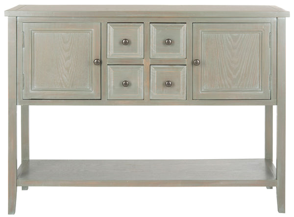 Safavieh Charlotte Sideboard Storage French Grey Wood NC Coating Elm Pine ZiNC Alloy AMH6517E 683726662723