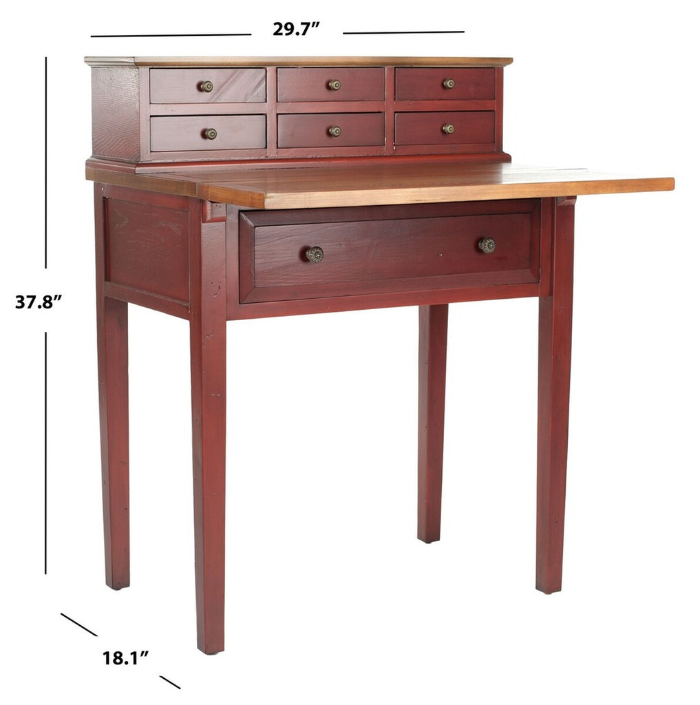 Abigail 7 Drawer Fold Down Desk