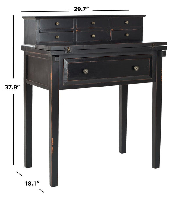Abigail 7 Drawer Fold Down Desk