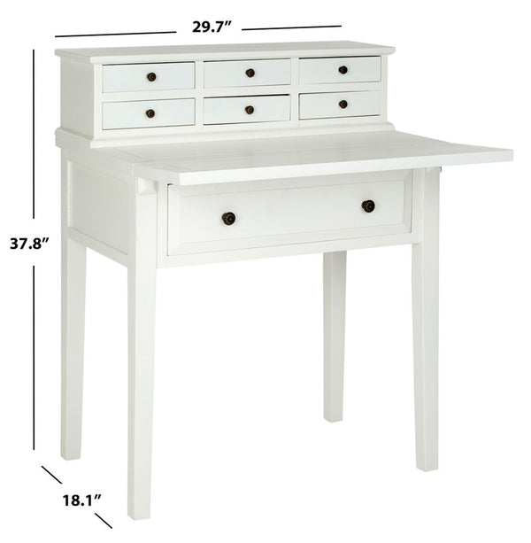 Abigail 7 Drawer Fold Down Desk
