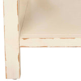 Safavieh Mia End Table Vintage Cream Wood NC Coating Poplar AMH6535A 683726744320