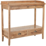 Safavieh Peter Console Oak Wood NC Coating Elm AMH6571A 683726403272