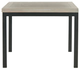 Safavieh Dennis Side Table Wood Top French Grey NC Coating Elm Iron AMH6587B 683726328322