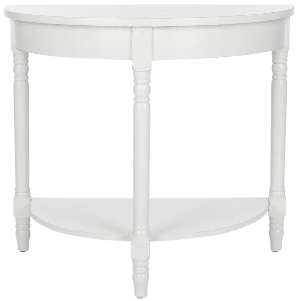 Safavieh Randell Console Shady White Wood NC Coating Poplar AMH6609A 683726141358