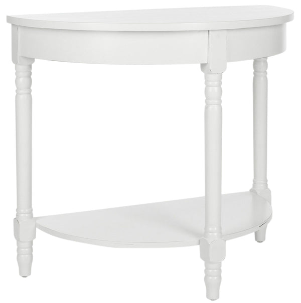 Safavieh Randell Console Shady White Wood NC Coating Poplar AMH6609A 683726141358