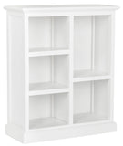 Safavieh Maralah Bookcase White Wood NC Coating Poplar AMH6634B 683726262343