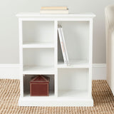 Safavieh Maralah Bookcase White Wood NC Coating Poplar AMH6634B 683726262343