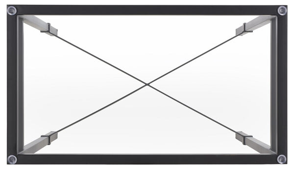 Viggo Elegant Antique Silver Glass Side Table - Modern Sophistication for Your Living Space Decor