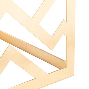 Ozzie Gold Leaf C Table Gold Metal / Tempered Glass AMH8335A