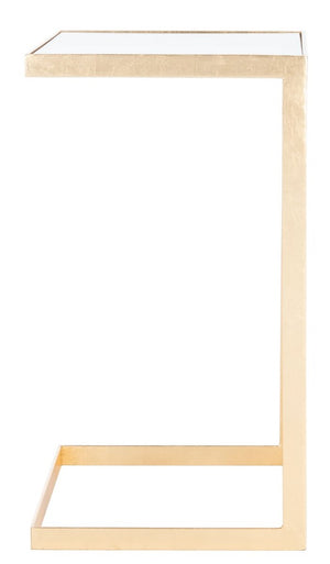 Ozzie Gold Leaf C Table Gold Metal / Tempered Glass AMH8335A